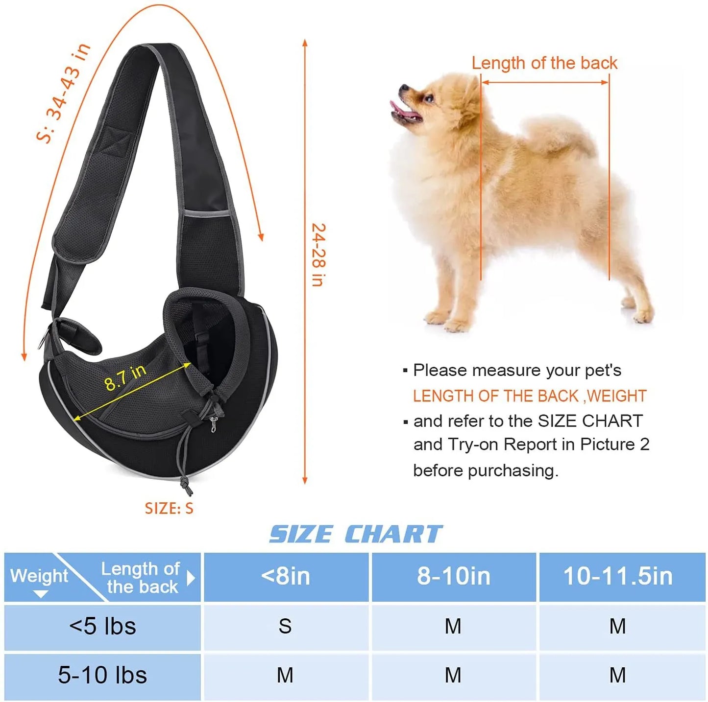 Portable Outdoor Crossbody Pet Bag