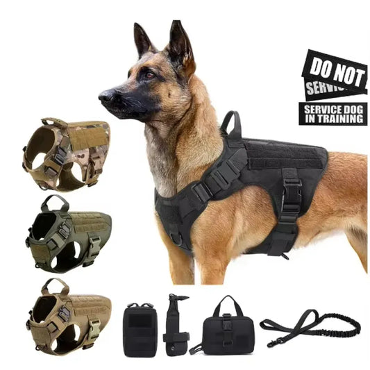 Luxury Camouflage Dog Harness & Leash Set