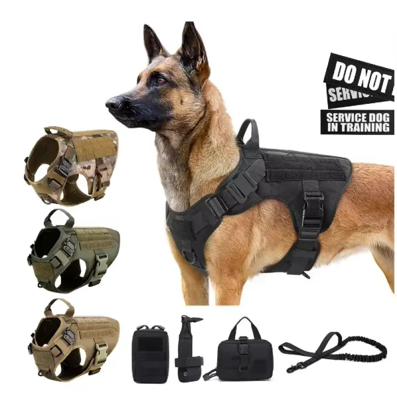 Luxury Camouflage Dog Harness & Leash Set