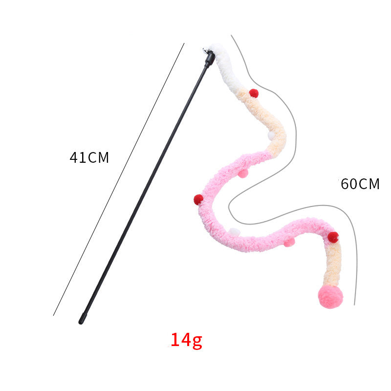 Colorful Cat Teaser Wands Interactive Cat Toys For All Breed Sizes