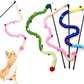 Colorful Cat Teaser Wands Interactive Cat Toys For All Breed Sizes