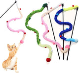 Colorful Cat Teaser Wands Interactive Cat Toys For All Breed Sizes
